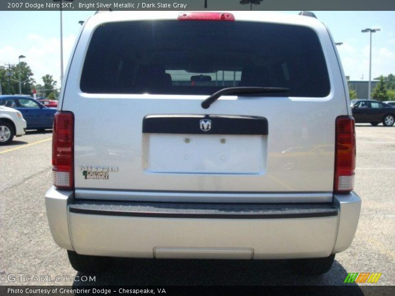 Bright Silver Metallic / Dark Slate Gray 2007 Dodge Nitro SXT