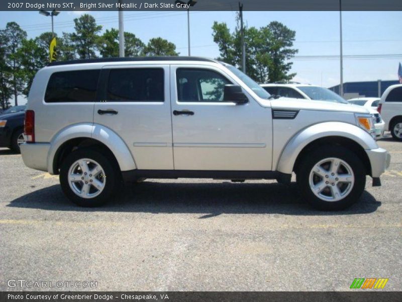 Bright Silver Metallic / Dark Slate Gray 2007 Dodge Nitro SXT