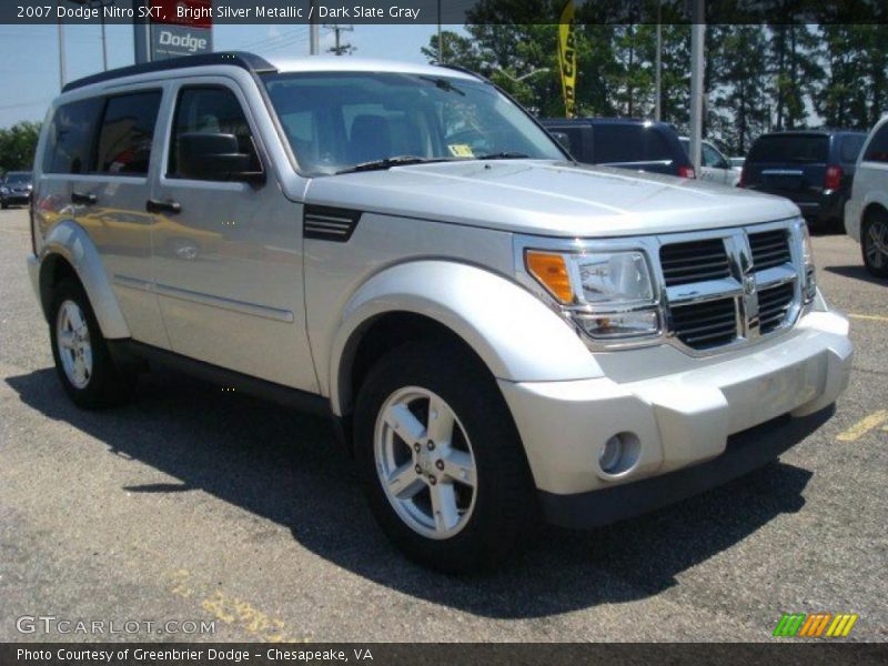 Bright Silver Metallic / Dark Slate Gray 2007 Dodge Nitro SXT