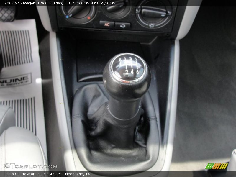 Platinum Grey Metallic / Grey 2003 Volkswagen Jetta GLI Sedan