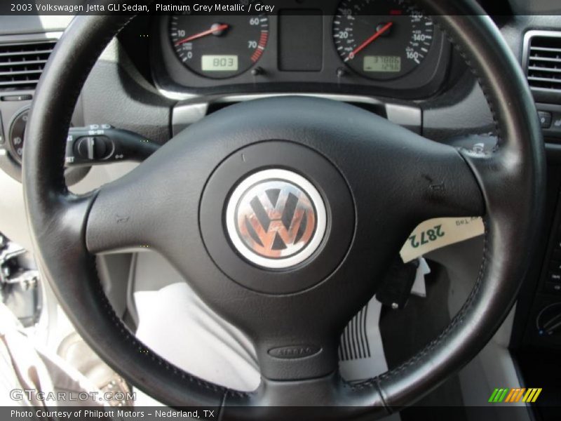 Platinum Grey Metallic / Grey 2003 Volkswagen Jetta GLI Sedan