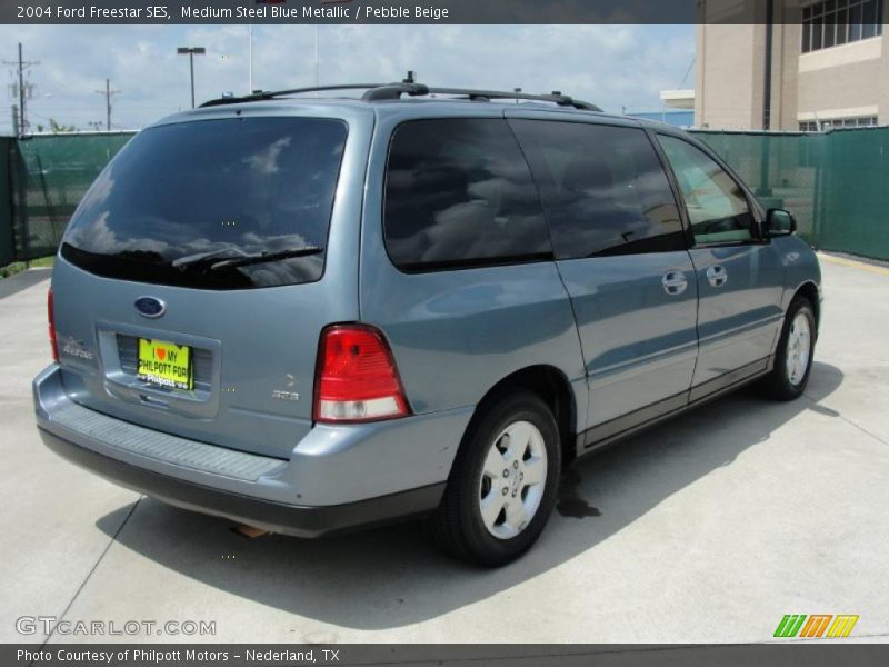 Medium Steel Blue Metallic / Pebble Beige 2004 Ford Freestar SES