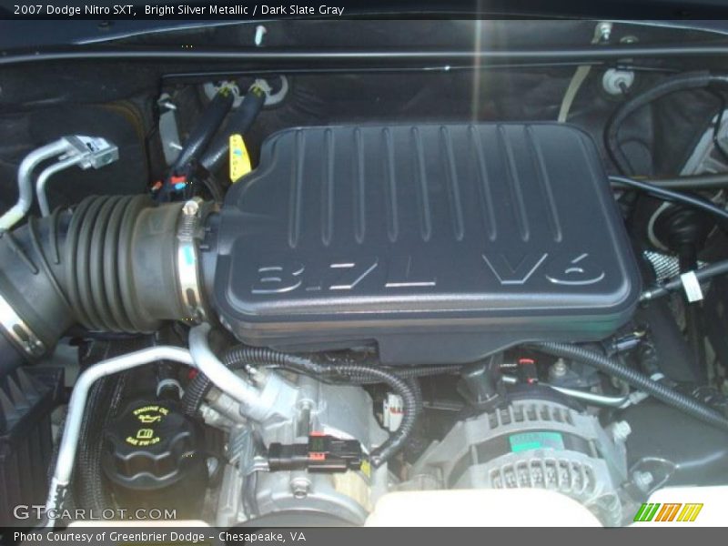 Bright Silver Metallic / Dark Slate Gray 2007 Dodge Nitro SXT