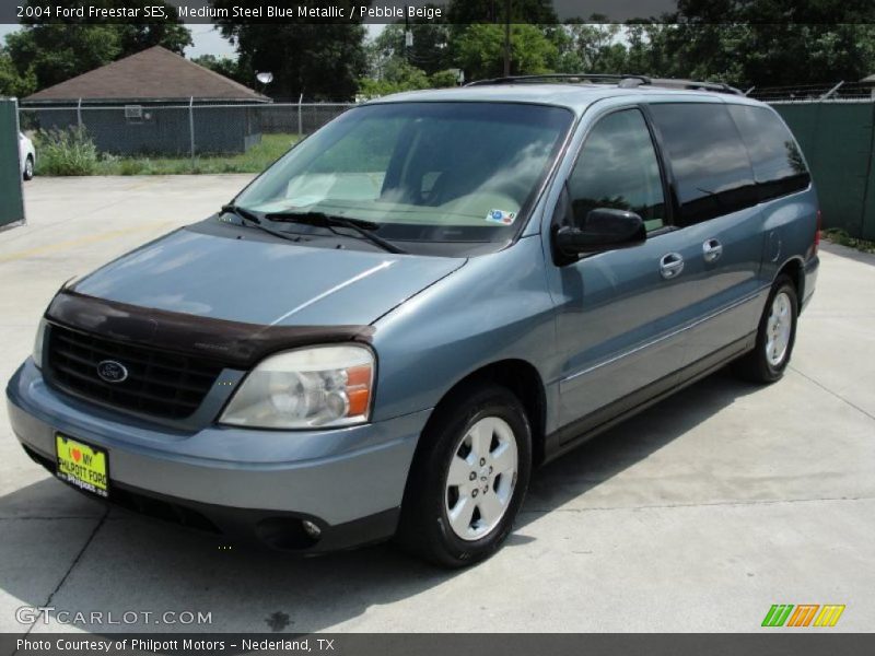 Medium Steel Blue Metallic / Pebble Beige 2004 Ford Freestar SES