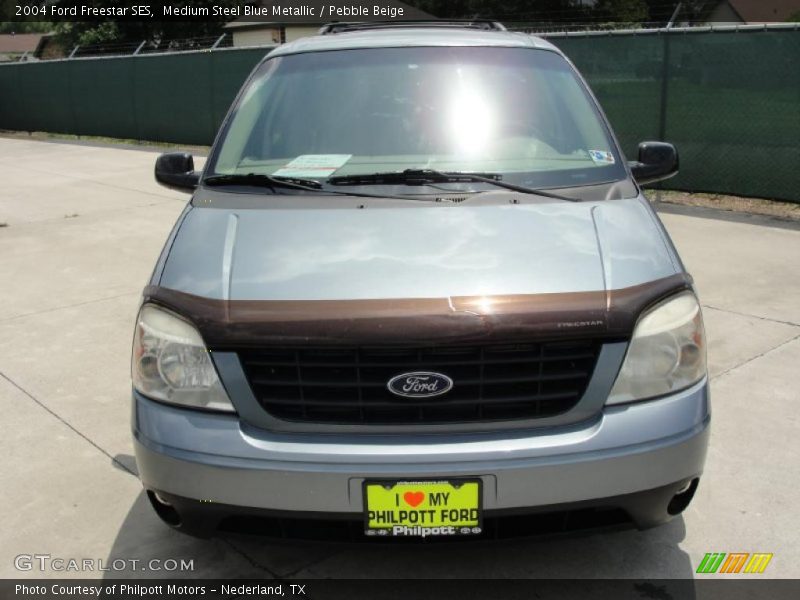 Medium Steel Blue Metallic / Pebble Beige 2004 Ford Freestar SES