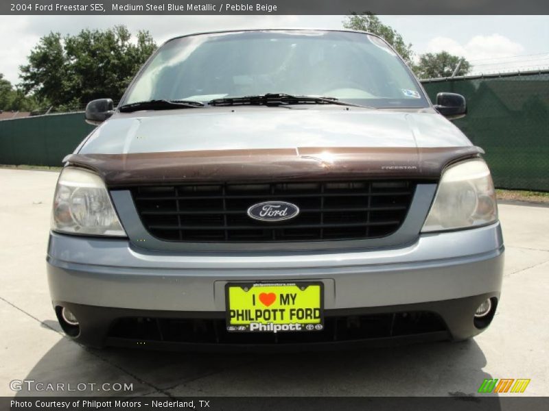 Medium Steel Blue Metallic / Pebble Beige 2004 Ford Freestar SES