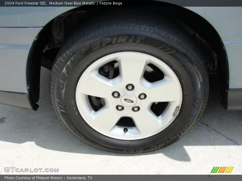 Medium Steel Blue Metallic / Pebble Beige 2004 Ford Freestar SES