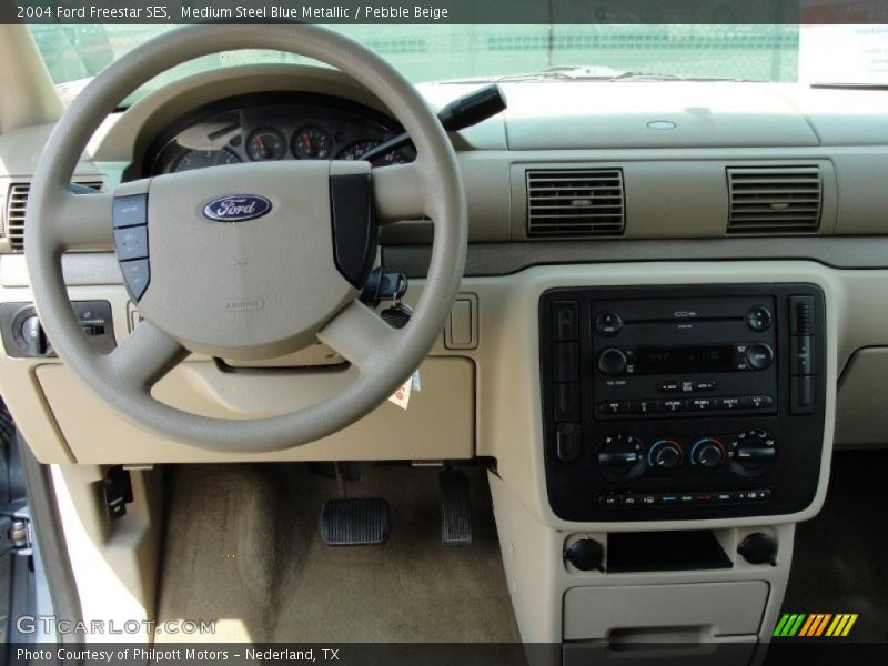 Medium Steel Blue Metallic / Pebble Beige 2004 Ford Freestar SES