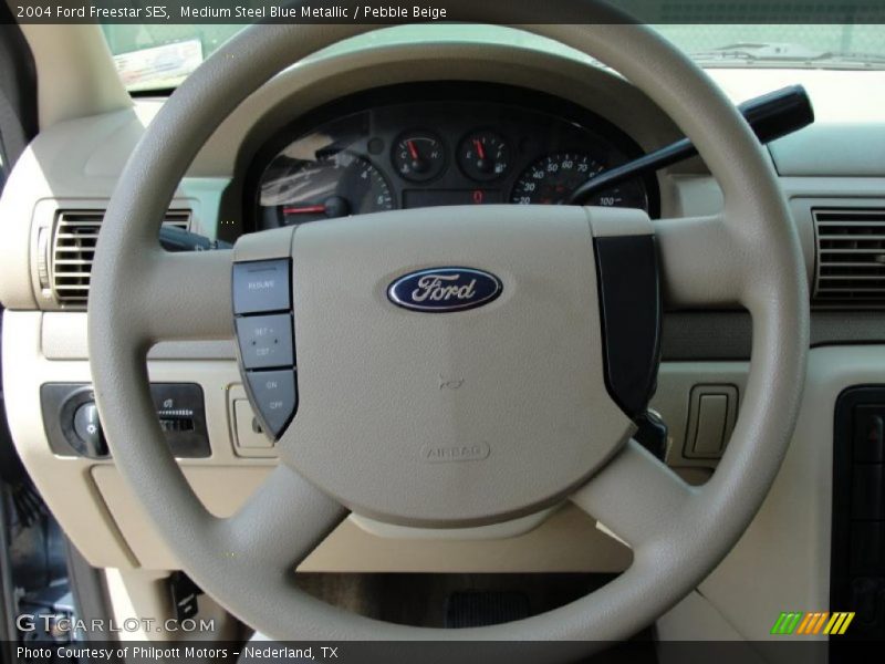 Medium Steel Blue Metallic / Pebble Beige 2004 Ford Freestar SES