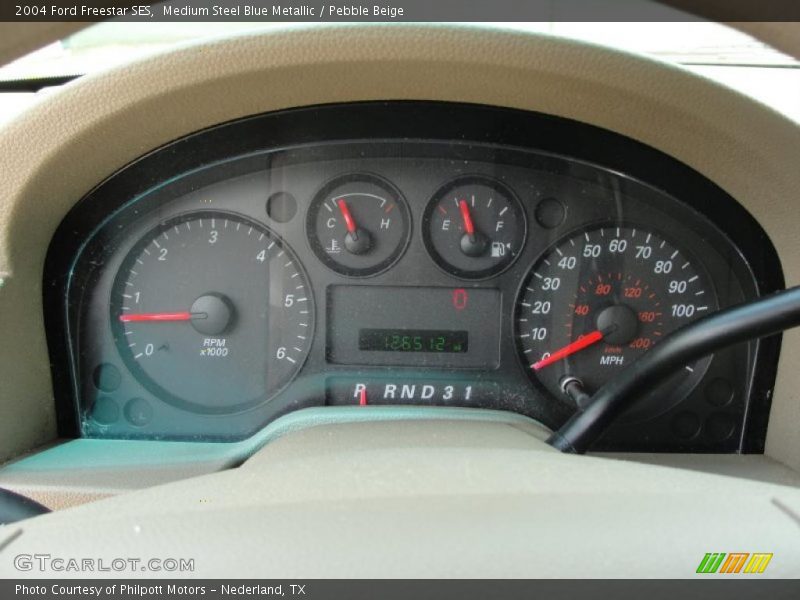 Medium Steel Blue Metallic / Pebble Beige 2004 Ford Freestar SES