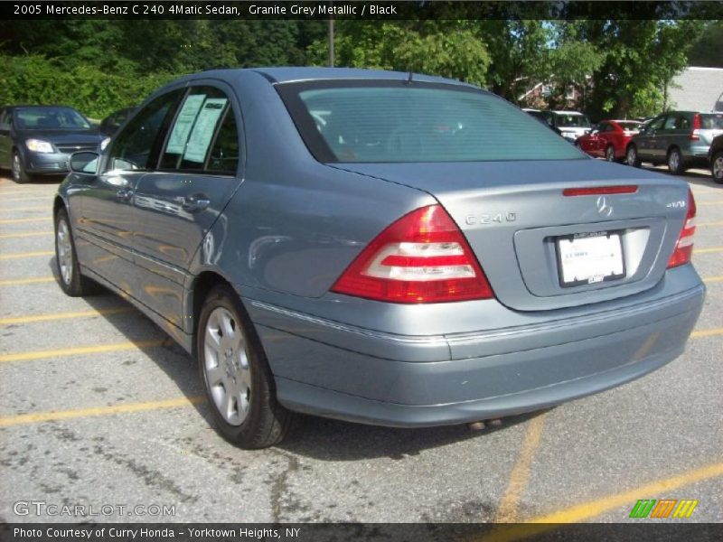 Granite Grey Metallic / Black 2005 Mercedes-Benz C 240 4Matic Sedan