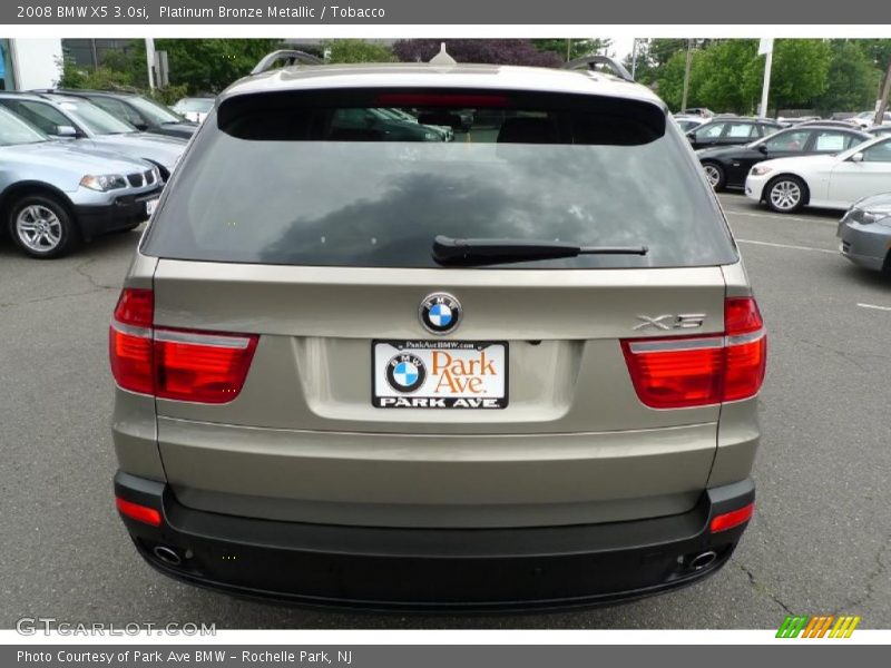Platinum Bronze Metallic / Tobacco 2008 BMW X5 3.0si