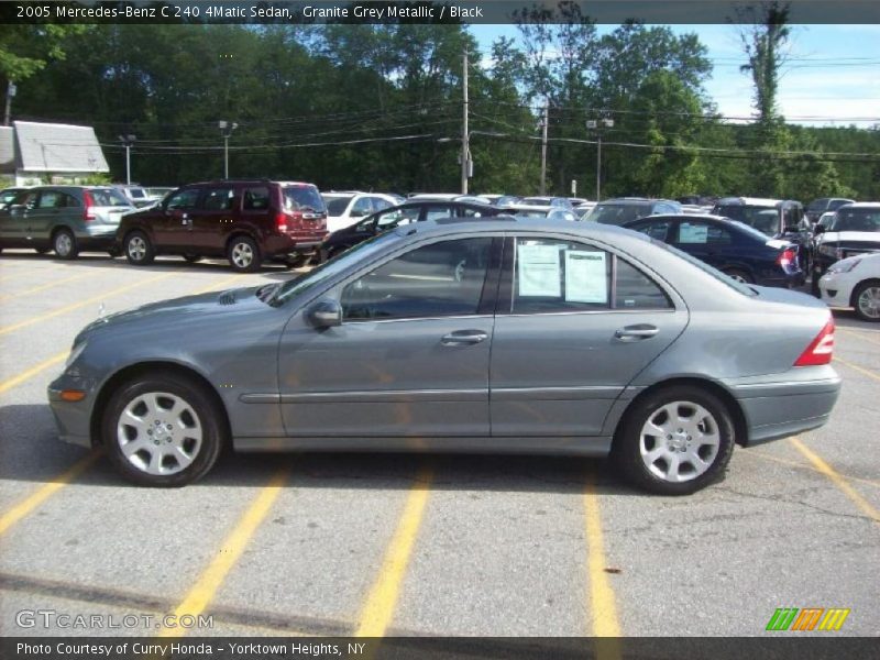 Granite Grey Metallic / Black 2005 Mercedes-Benz C 240 4Matic Sedan