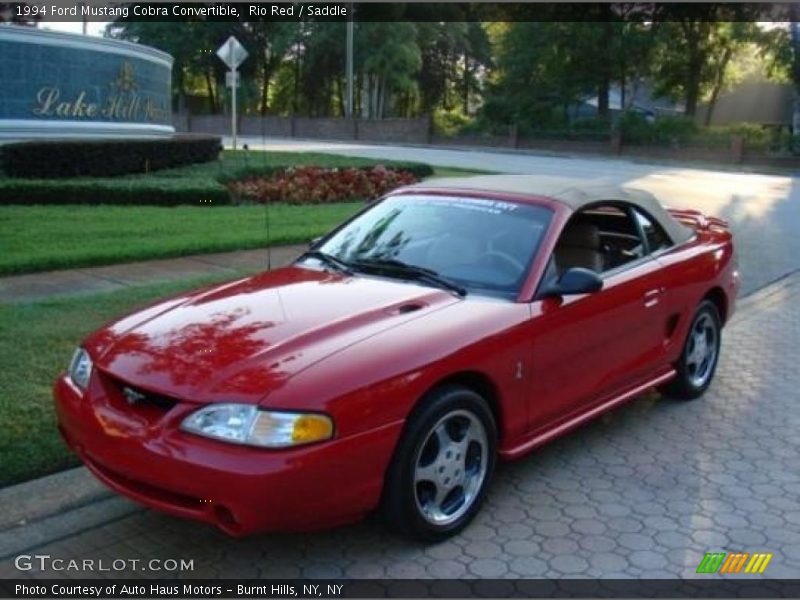 Rio Red / Saddle 1994 Ford Mustang Cobra Convertible