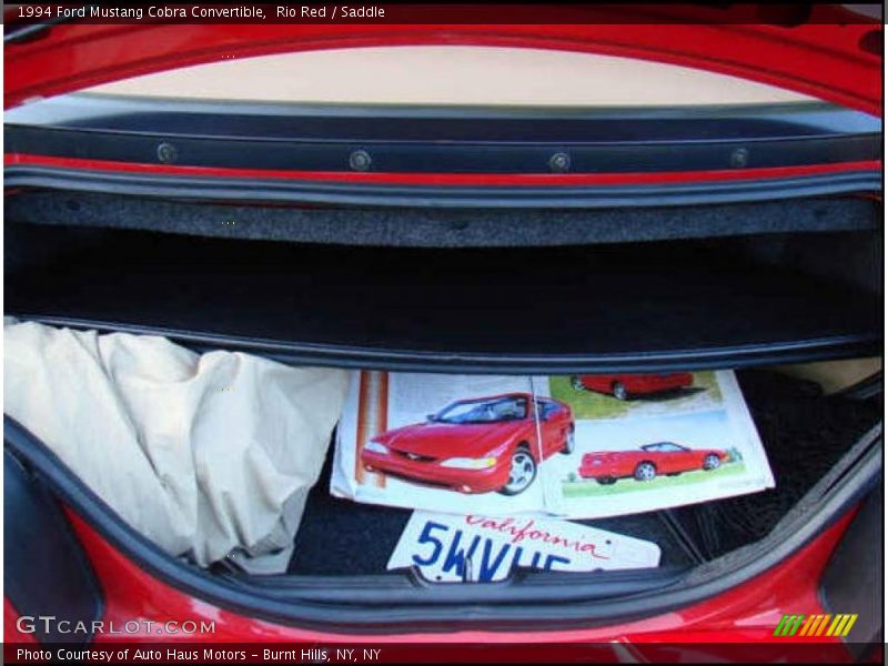 Rio Red / Saddle 1994 Ford Mustang Cobra Convertible