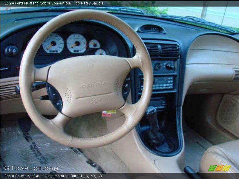 Rio Red / Saddle 1994 Ford Mustang Cobra Convertible