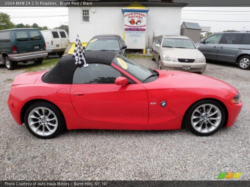Bright Red / Black 2004 BMW Z4 2.5i Roadster