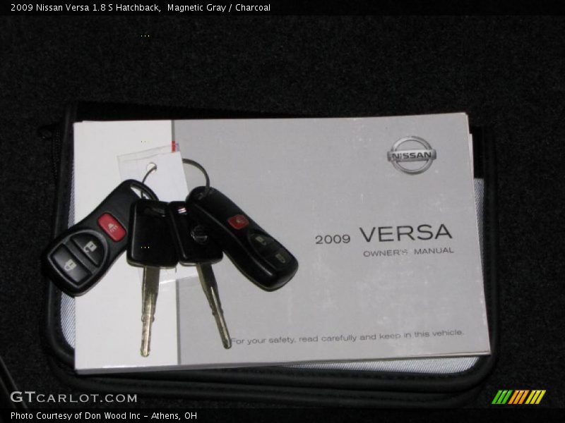 Magnetic Gray / Charcoal 2009 Nissan Versa 1.8 S Hatchback