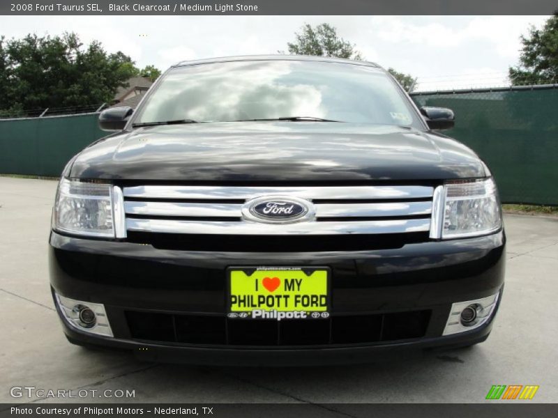Black Clearcoat / Medium Light Stone 2008 Ford Taurus SEL
