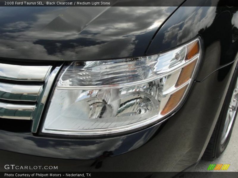 Black Clearcoat / Medium Light Stone 2008 Ford Taurus SEL
