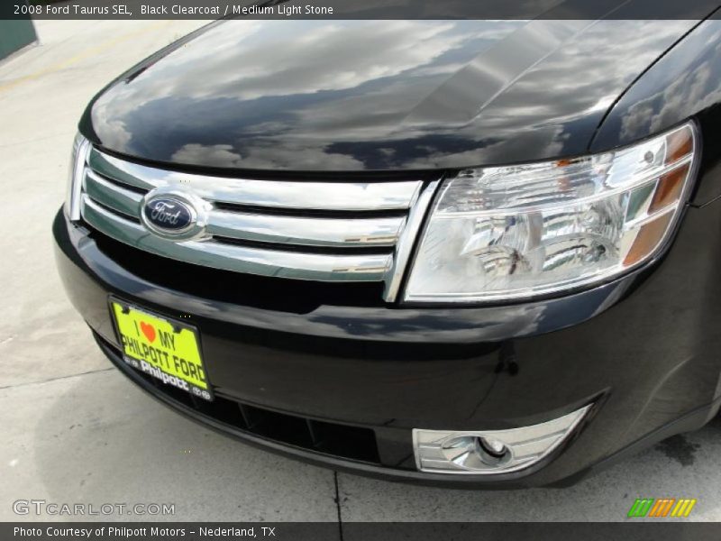 Black Clearcoat / Medium Light Stone 2008 Ford Taurus SEL