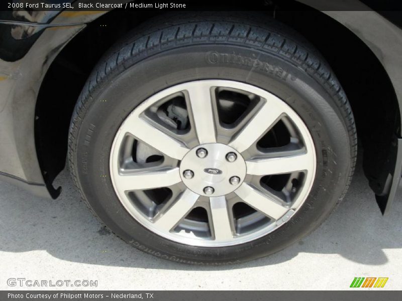 Black Clearcoat / Medium Light Stone 2008 Ford Taurus SEL