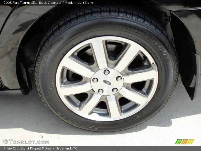 Black Clearcoat / Medium Light Stone 2008 Ford Taurus SEL