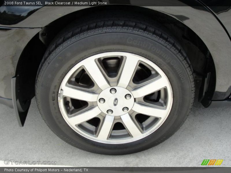 Black Clearcoat / Medium Light Stone 2008 Ford Taurus SEL