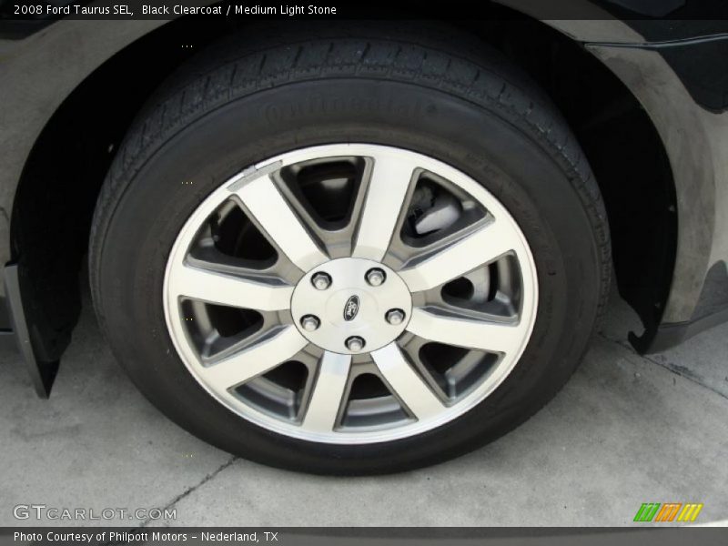 Black Clearcoat / Medium Light Stone 2008 Ford Taurus SEL