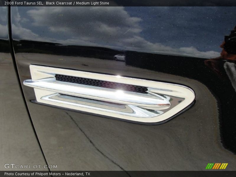Black Clearcoat / Medium Light Stone 2008 Ford Taurus SEL