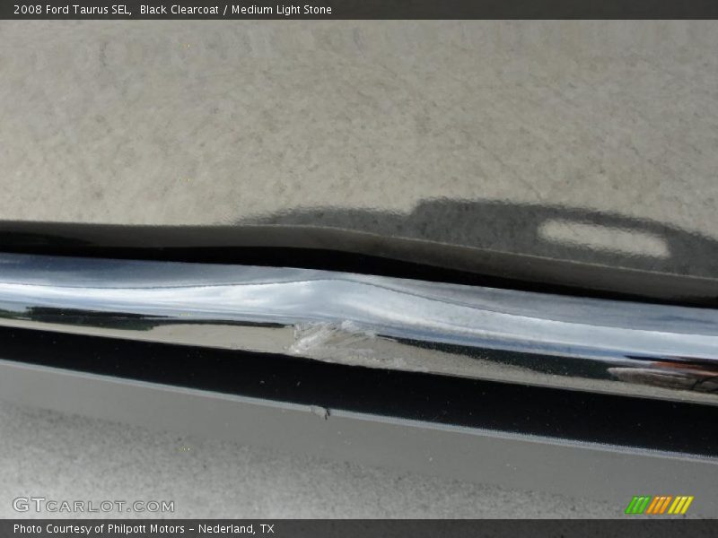 Black Clearcoat / Medium Light Stone 2008 Ford Taurus SEL