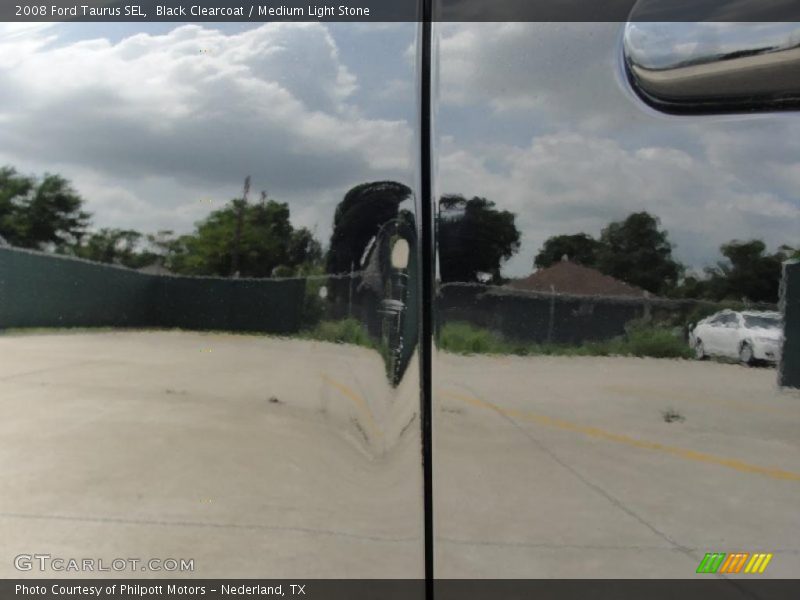 Black Clearcoat / Medium Light Stone 2008 Ford Taurus SEL