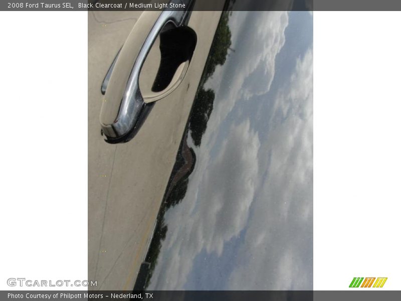 Black Clearcoat / Medium Light Stone 2008 Ford Taurus SEL