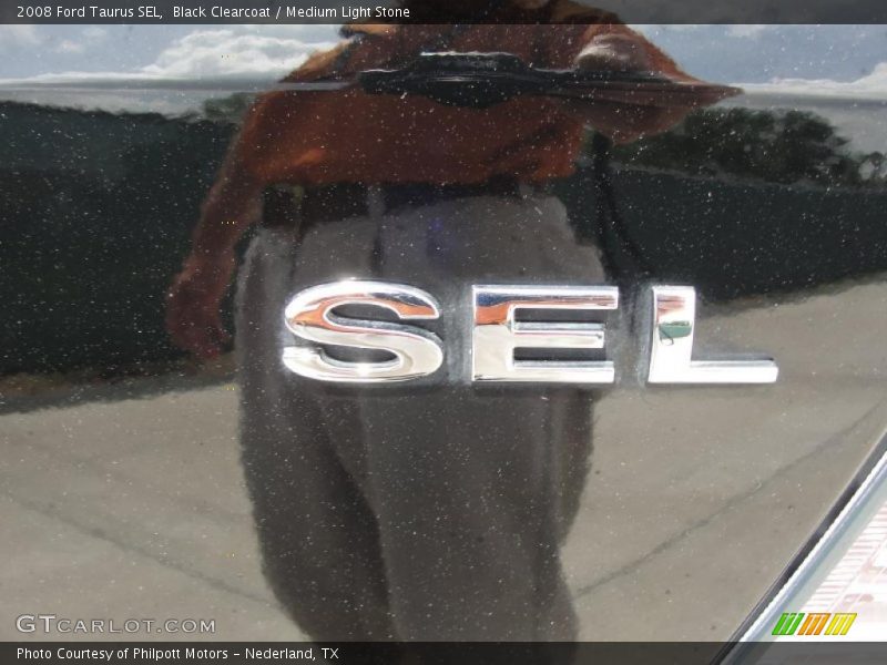 Black Clearcoat / Medium Light Stone 2008 Ford Taurus SEL