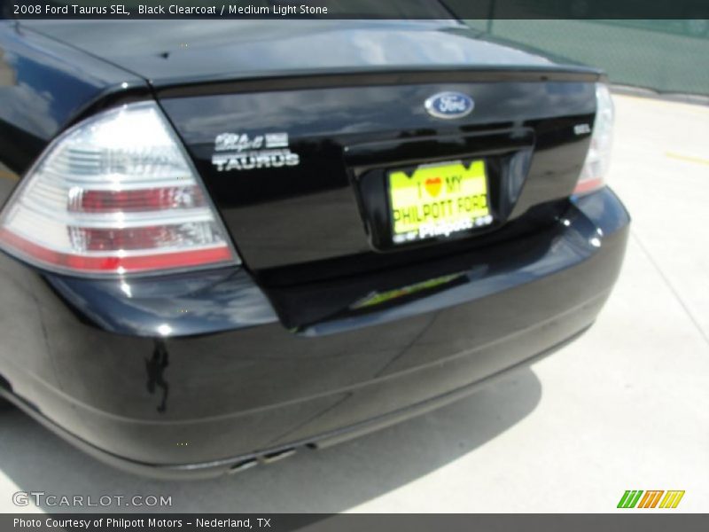 Black Clearcoat / Medium Light Stone 2008 Ford Taurus SEL