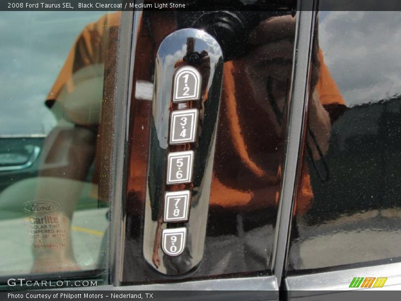 Black Clearcoat / Medium Light Stone 2008 Ford Taurus SEL
