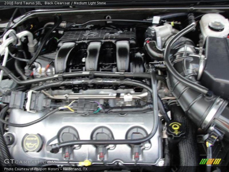 Black Clearcoat / Medium Light Stone 2008 Ford Taurus SEL