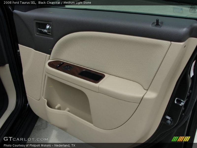 Black Clearcoat / Medium Light Stone 2008 Ford Taurus SEL