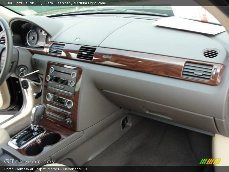 Black Clearcoat / Medium Light Stone 2008 Ford Taurus SEL