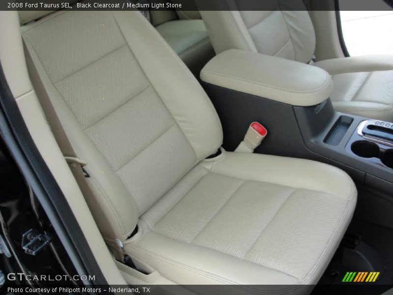 Black Clearcoat / Medium Light Stone 2008 Ford Taurus SEL