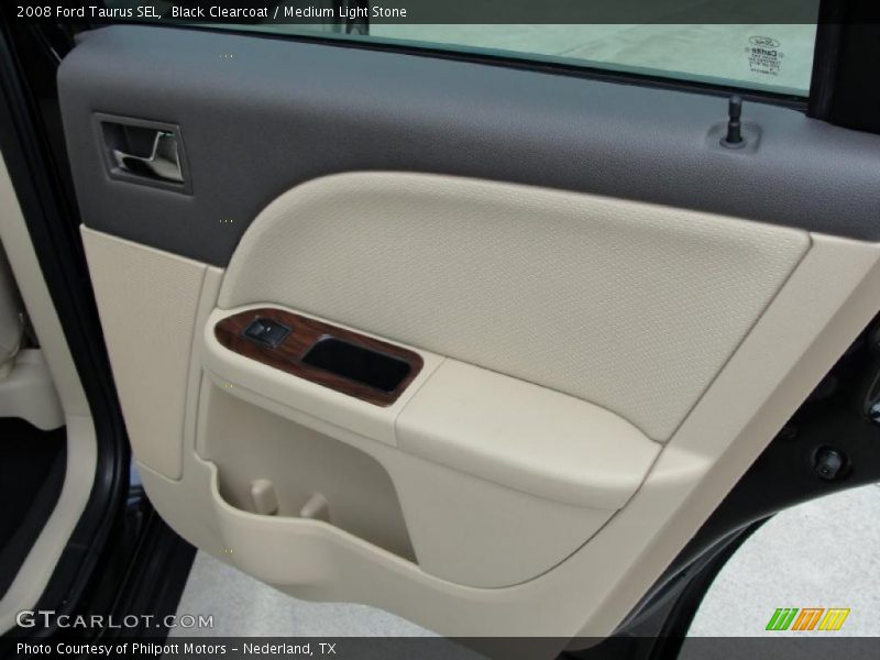 Black Clearcoat / Medium Light Stone 2008 Ford Taurus SEL