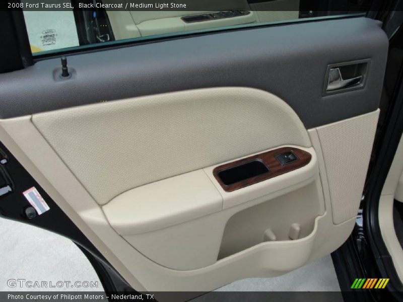 Black Clearcoat / Medium Light Stone 2008 Ford Taurus SEL