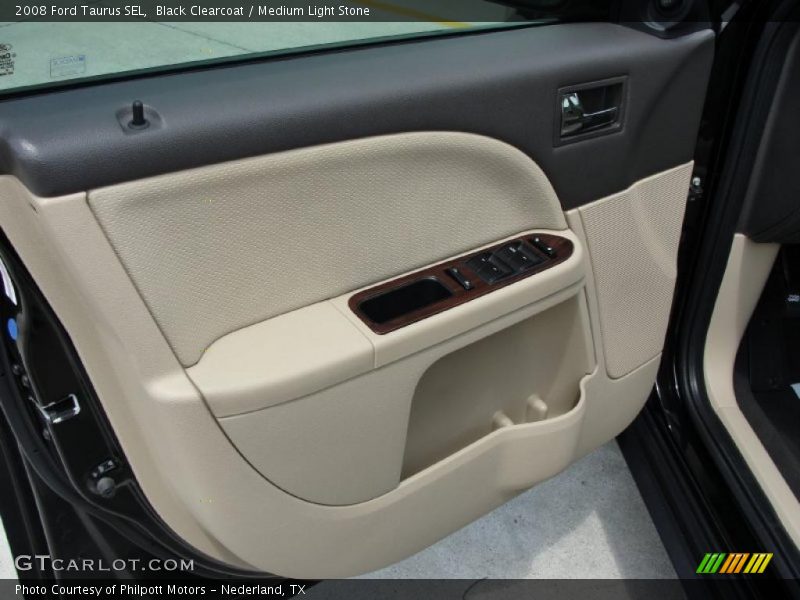 Black Clearcoat / Medium Light Stone 2008 Ford Taurus SEL