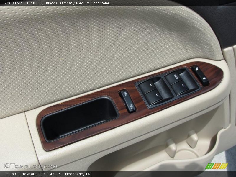 Black Clearcoat / Medium Light Stone 2008 Ford Taurus SEL