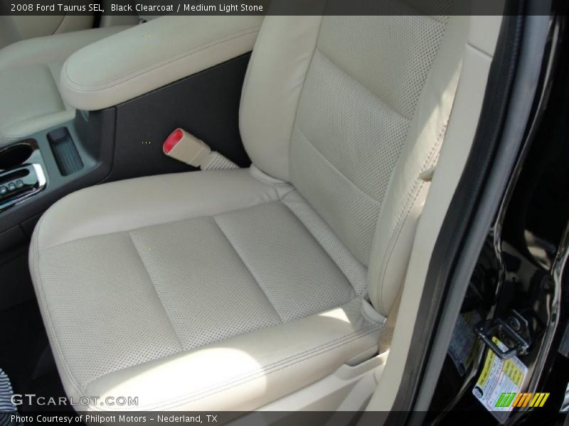 Black Clearcoat / Medium Light Stone 2008 Ford Taurus SEL