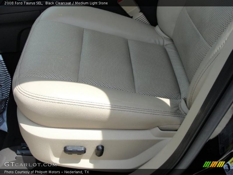 Black Clearcoat / Medium Light Stone 2008 Ford Taurus SEL