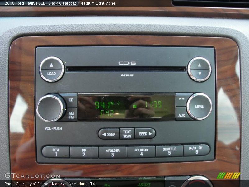 Black Clearcoat / Medium Light Stone 2008 Ford Taurus SEL