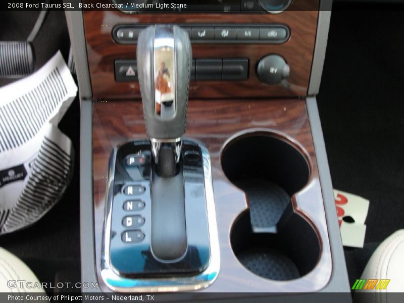 Black Clearcoat / Medium Light Stone 2008 Ford Taurus SEL