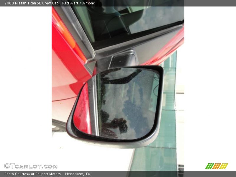Red Alert / Almond 2008 Nissan Titan SE Crew Cab
