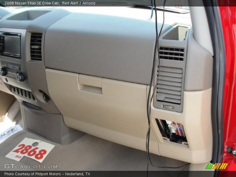 Red Alert / Almond 2008 Nissan Titan SE Crew Cab